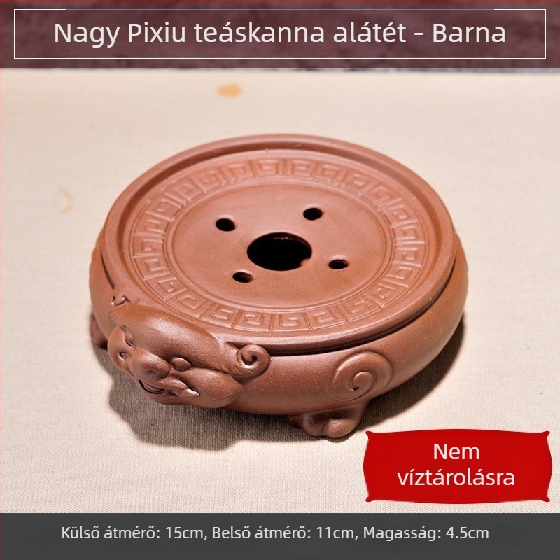 Purple Sand teáskanna tartó és tea készlet: tartó teáskannához, teázás alátét, száraz‑szárító alap, teáscsésze és tálca — Kung Fu tea készlet