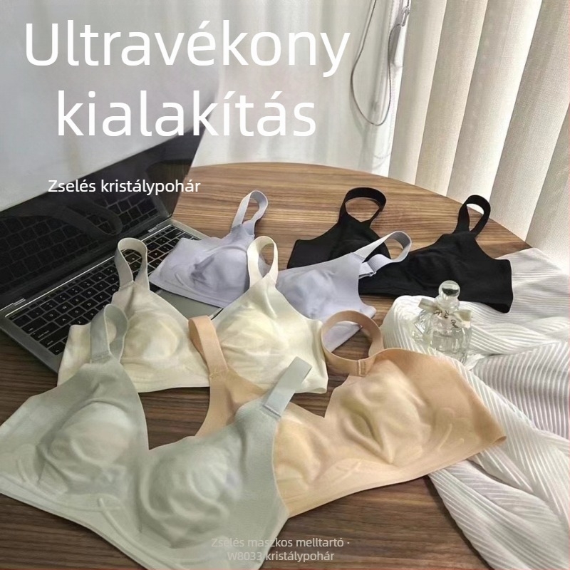 Női, varrat nélküli, 3/4 kosár, dizájn nyuszi-fülekkel, könnyű nyári fazon, optikailag karcsúbb
