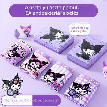 Kulomi gyerekek pamut boxernadrág lányoknak, antibakteriális, kényelmes viselet, nyomás nélkül