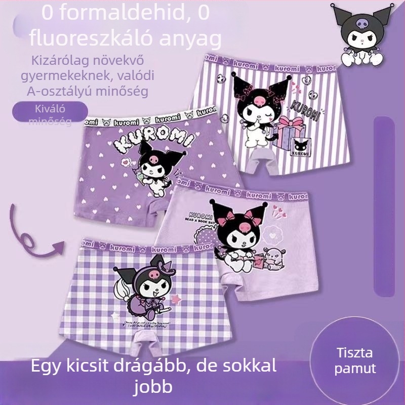 Kulomi gyerekek pamut boxernadrág lányoknak, antibakteriális, kényelmes viselet, nyomás nélkül