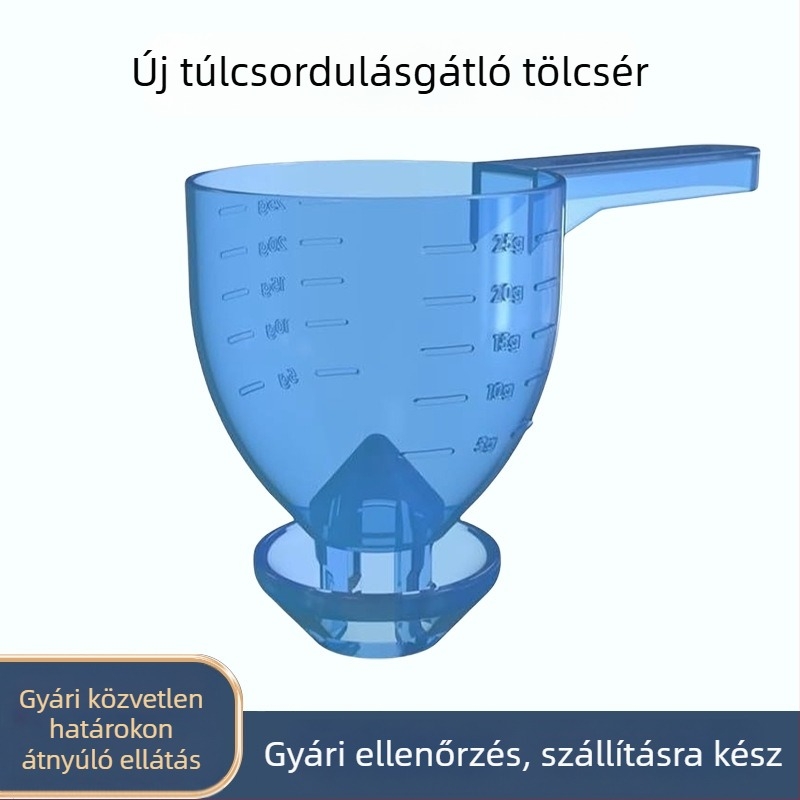 Hordozható túlcsordulás elleni mérőkanál – műanyag sütési mérőkanál pontos adagoláshoz