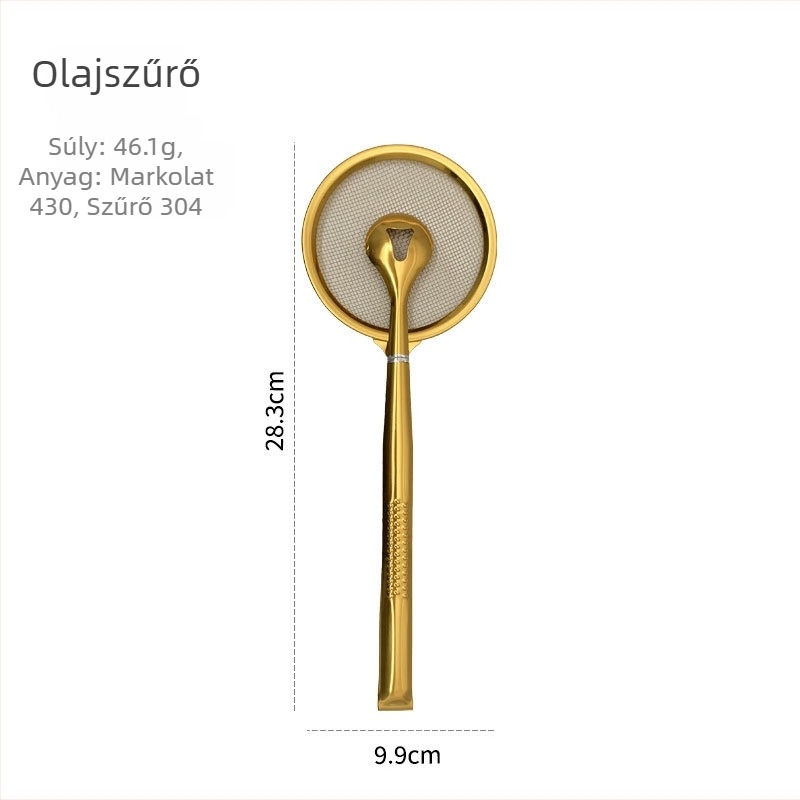 Rozsdamentes acél olajlecsapó klip — konyhai eszköz olaj lecsöpögtetésére, élelmiszer- és grillklip