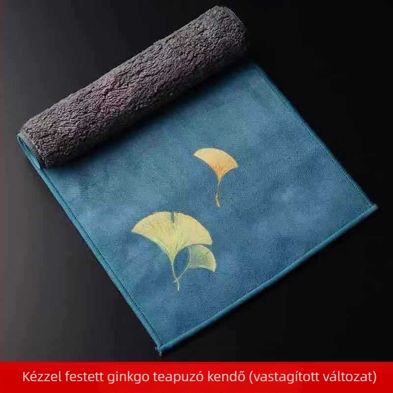 Velúr tea törlőkendők, tea kendő, teázó asztal alátét és Kung Fu teáskészlet kiegészítők