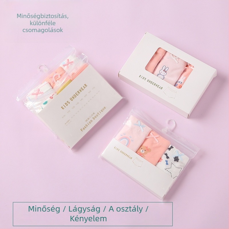 Fruit Island lányoknak szánt pamut alsónemű dobozos csomagolásban, 95% pamut, 3–8 éveseknek