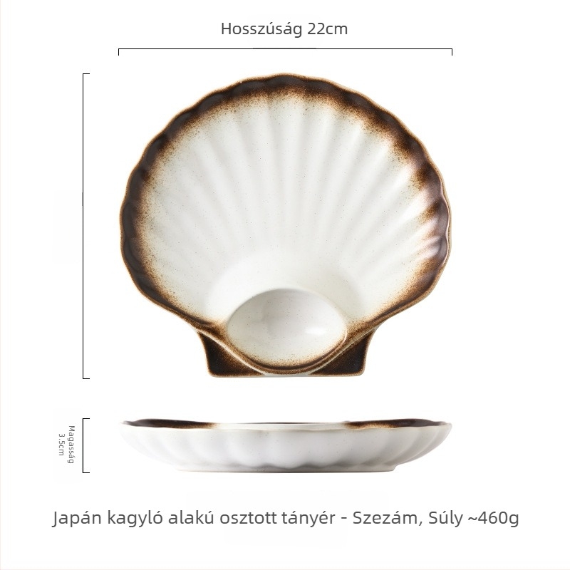 Porcelános tál gyozához beépített ecetes tálkával – integrált kerámia étkezőtál, osztott tál, kreatív étkészlet