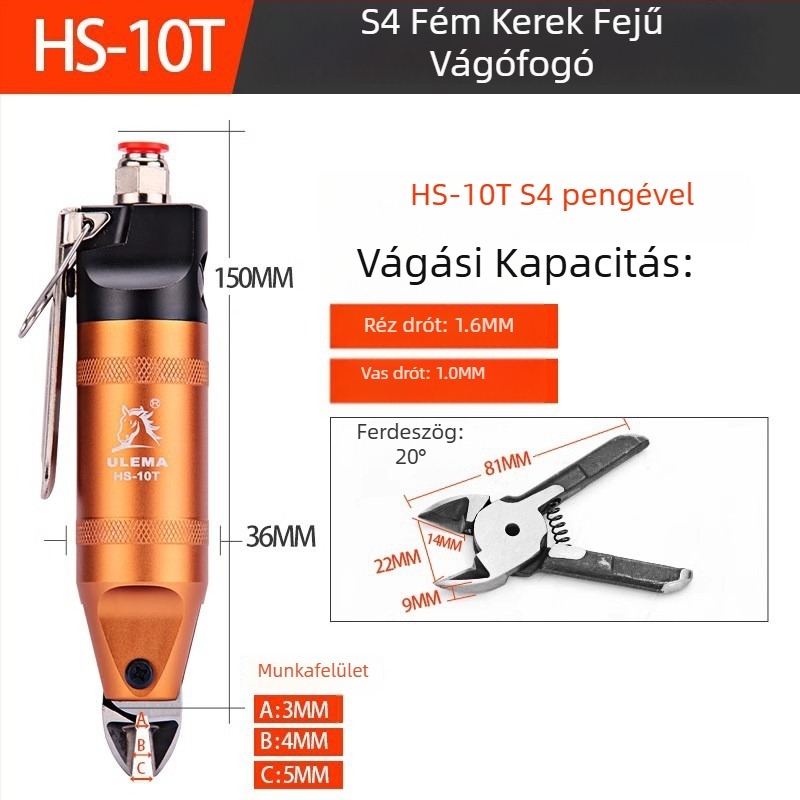 ULEMA pneumatikus olló – műanyag és vezetékek vágására, modell HS-30T