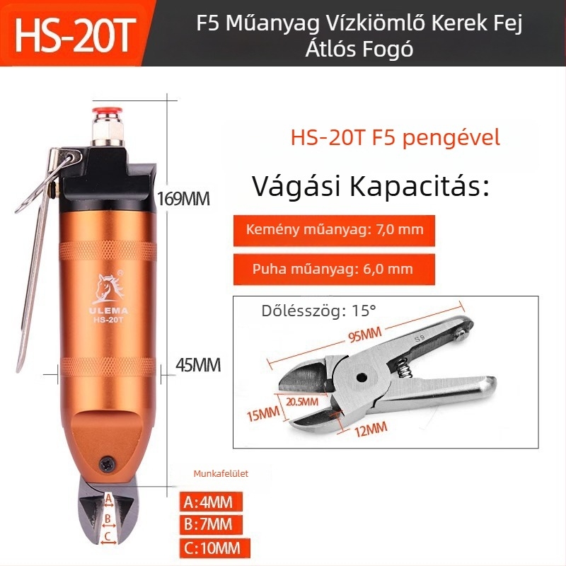 ULEMA pneumatikus olló – műanyag és vezetékek vágására, modell HS-30T