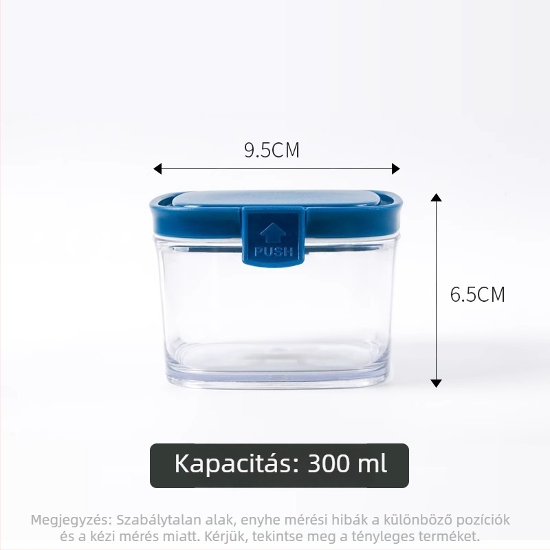 Élelmiszerbiztonságos zárható tárolóüveg kávébabok és gabonafélék számára