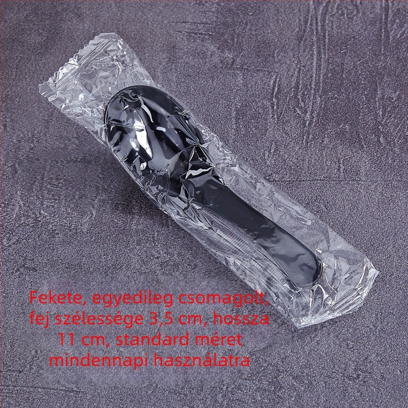 Egyszer használatos műanyag kanalak, egyedi csomagolásban, vastagított kivitelben; alkalmas leveshez, rizshez és desszerthez.