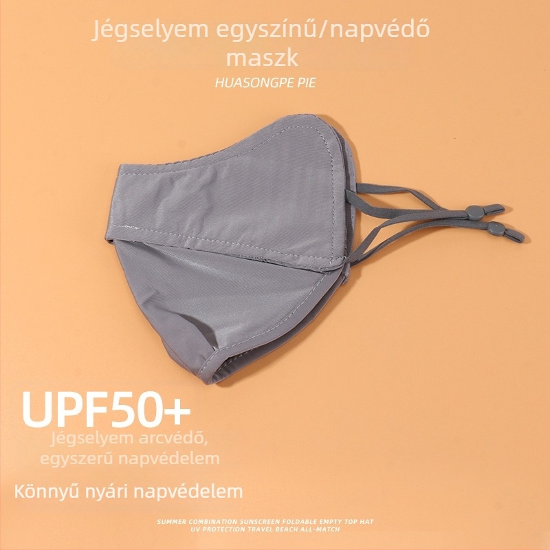 Ice Silk UV védelem arcmaszk nőknek, ultra könnyű nyári maszk, lélegző kerékpározáshoz