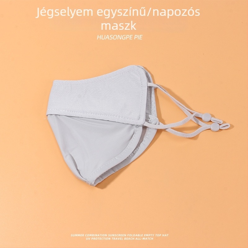Ice Silk UV védelem arcmaszk nőknek, ultra könnyű nyári maszk, lélegző kerékpározáshoz