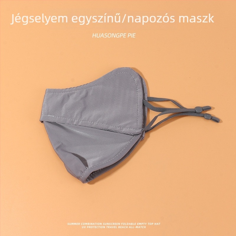 Ice Silk UV védelem arcmaszk nőknek, ultra könnyű nyári maszk, lélegző kerékpározáshoz