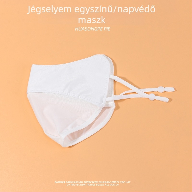 Ice Silk UV védelem arcmaszk nőknek, ultra könnyű nyári maszk, lélegző kerékpározáshoz