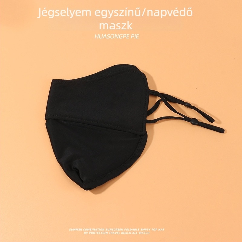 Ice Silk UV védelem arcmaszk nőknek, ultra könnyű nyári maszk, lélegző kerékpározáshoz