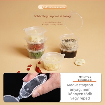 2oz mártásos pohár merítéséhez, egyszer használatos evőpálcikákkal, fűszerekhez kiszállításra