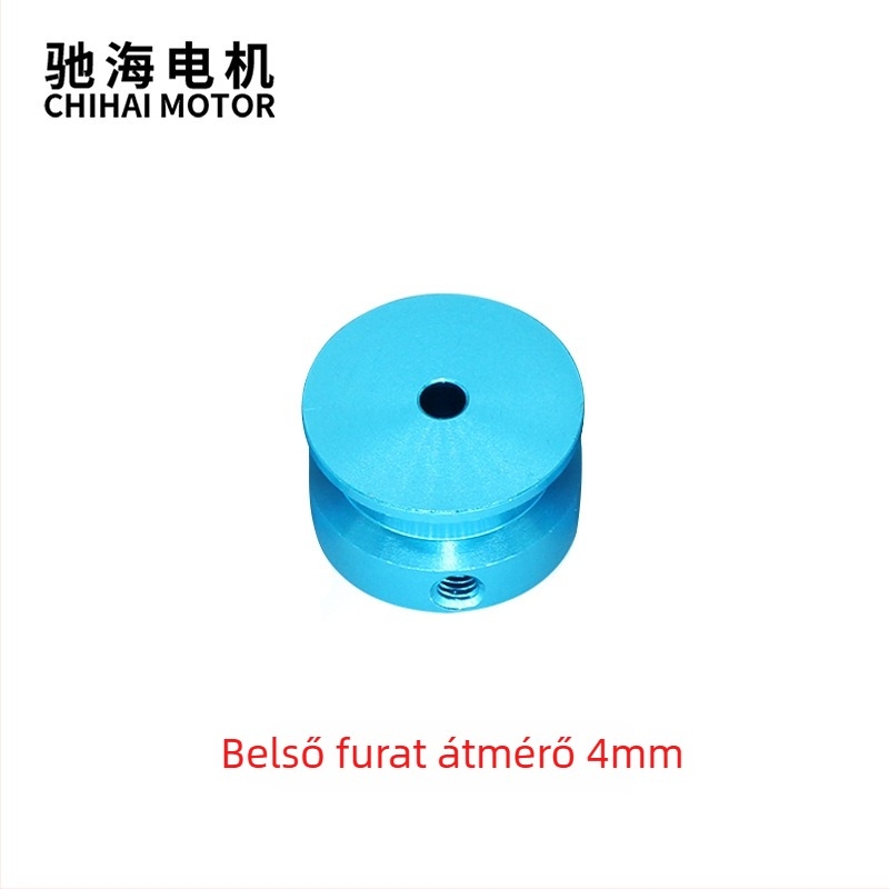 Chihai motor – redukciós motor CNC alumínium ötvözetű hajtókerékkel és nyomatékteszt lemezzel, belső furat 3 mm, 4 mm vagy 6 mm