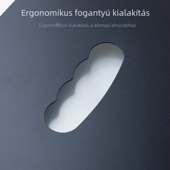 A4-es akordeon mappa 13 rekesszel, többszintű irattartó dokumentumokhoz és vizsgákhoz, háromszög alakú függőleges kivitel