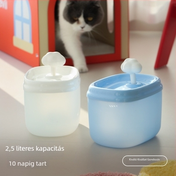 Macska itató automatikus keringő szűrt vízzel – felhő alakú dizájn