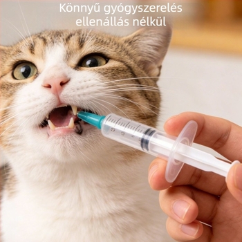 Háziállatok gyógyszeradagoló készüléke: macskák és kutyák számára, tabletta és folyékony kapszula beadása