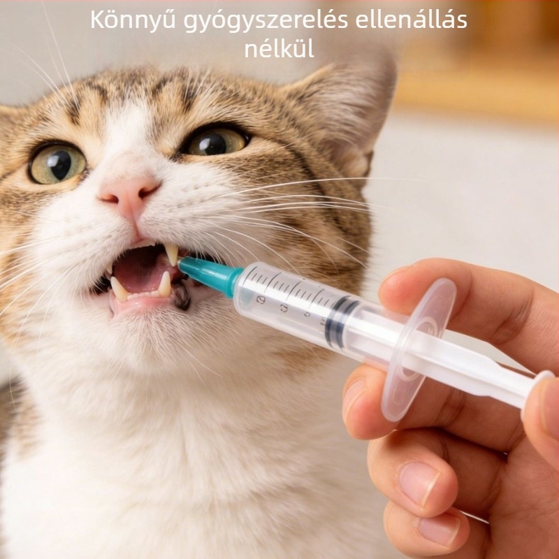 Háziállatok gyógyszeradagoló készüléke: macskák és kutyák számára, tabletta és folyékony kapszula beadása