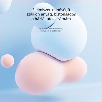 Silikon etetőtálak háziállatok számára – lassú etetés, megfulladás elleni védelem, kiöntésmentes kivitel, macskák és kutyák számára, több színben