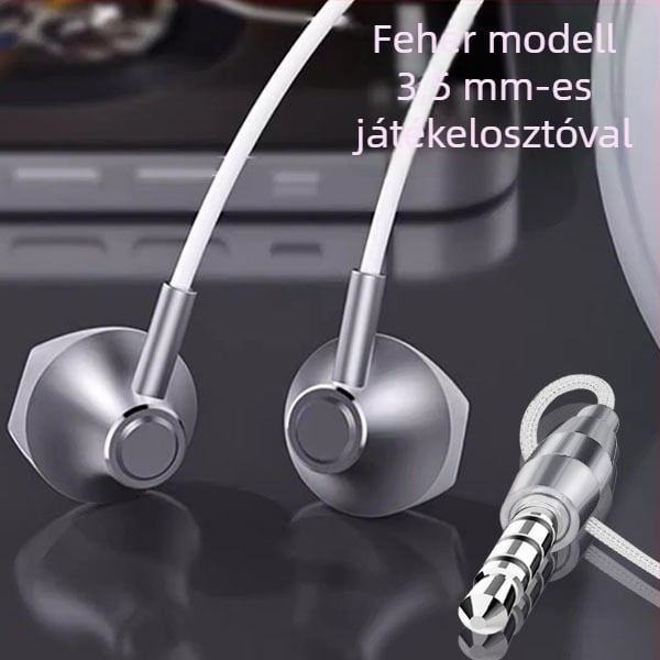 Vezetékes játék karaoke fülhallgató digitális chippel, Type-C és 3,5 mm-es duális interfésszel, esports számára