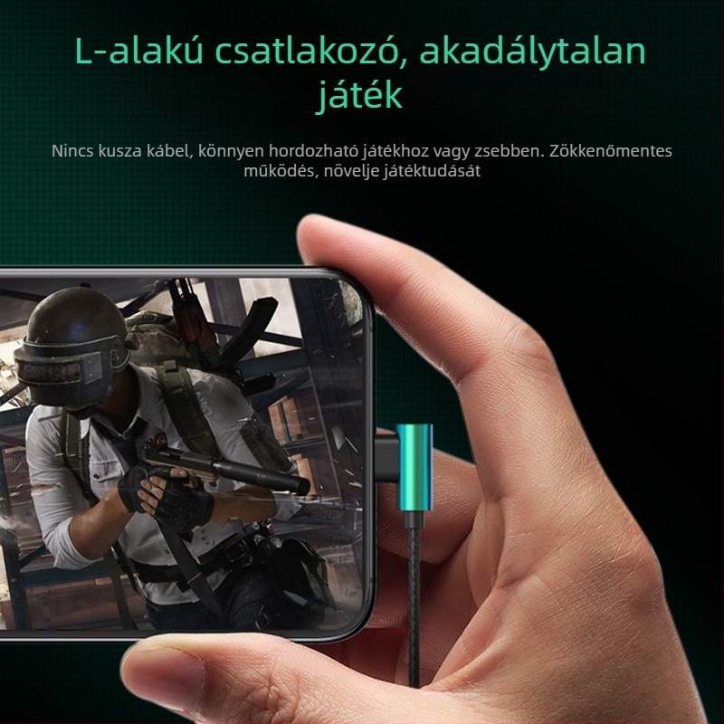 Új vezetékes gaming fülhallgató mikrofonnal, kompatibilis Huawei, OPPO, Xiaomi és vivo