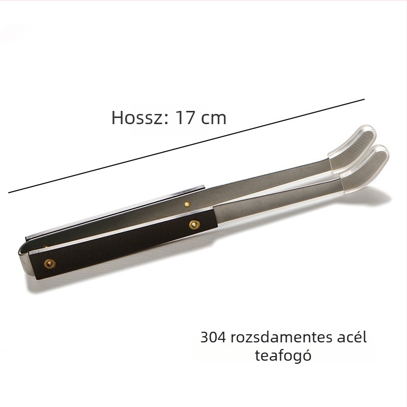 304 rozsdamentes acél: teacsipesz és csipesz, csúszásmentes csésze-klip, kiváló minőségű teáskiegészítők