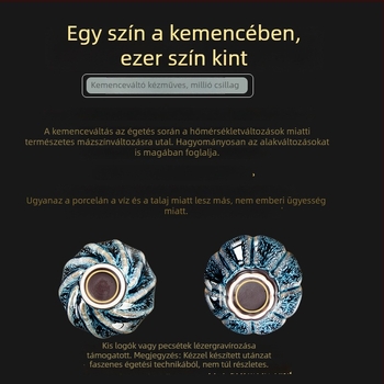 Jianzhan teáscsésze csillagfény-glazúrral, kerámia Kung-Fu tea készlet otthonra és üzleti ajándéknak