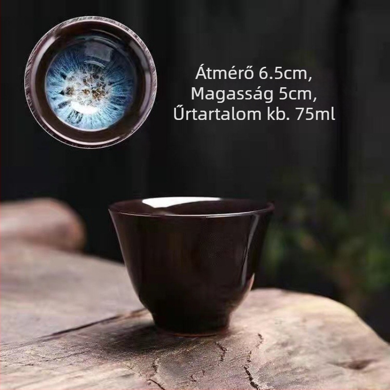 Hat darab Jianware porcelán teáscsésze Gongfu tea ceremóniára