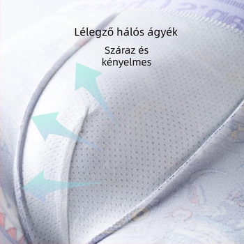 Férfi pamut boxeralsó, lélegző, antibakteriális, sportos stílus, állatmintás