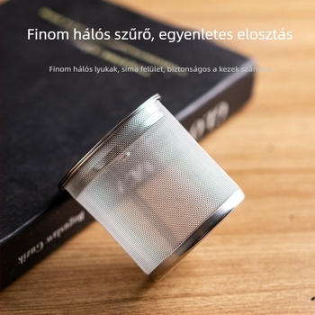 Rozsdamentes acél teáskészlet levélinfúzorral és teafilterrel