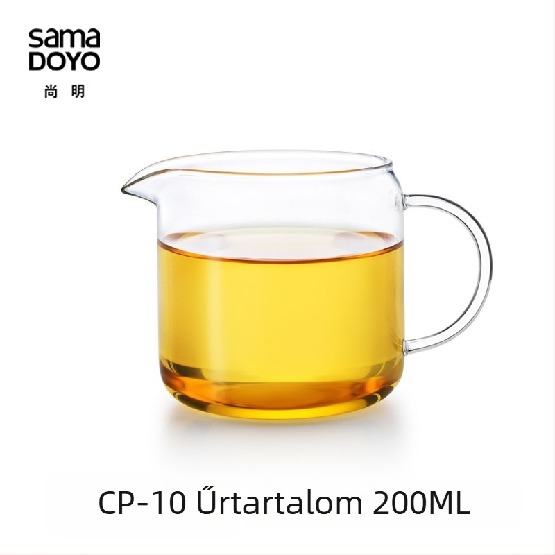 Fogantyúval ellátott vastag üvegpohár Gongfu teaceremóniához CP-10/1/2/3/4