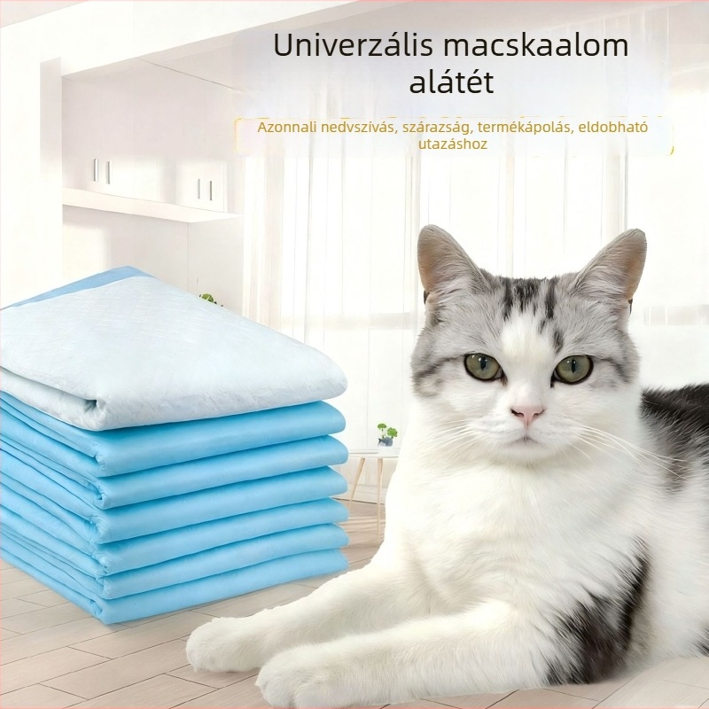 Macskák és kisállatok számára, egyszer használatos vizeletbetét, dezodoráló, vastag, nedvszívó, szivárgásmentes tréninghez