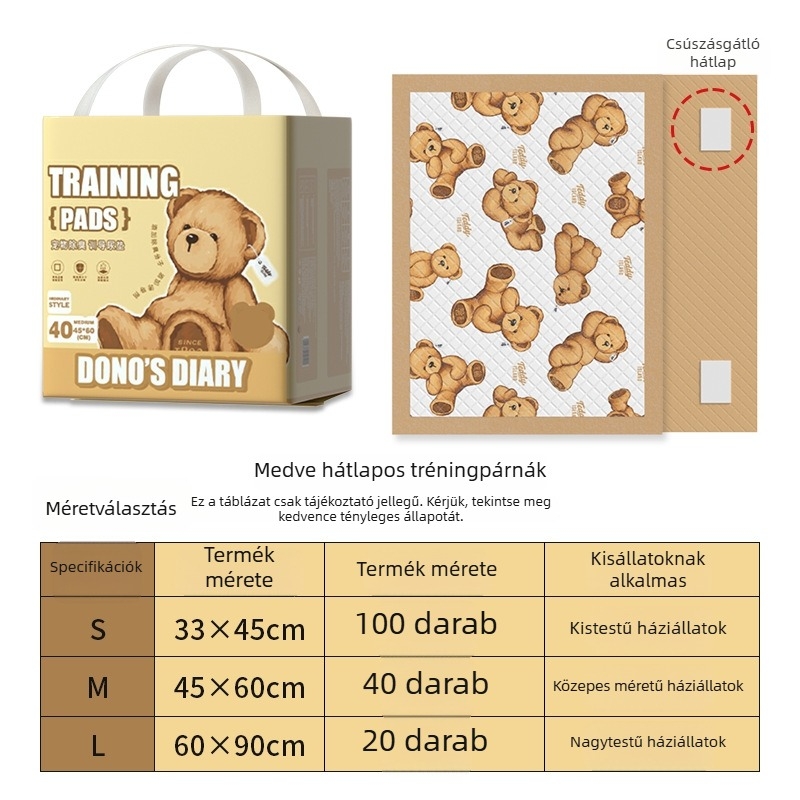 Teddy Ailan Kutyapisijek – Vastagított, Deodorizáló Edzés Alátétek