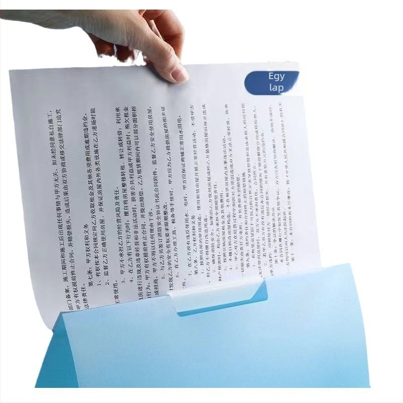 A4-es forgó mappa oldalsó zárással, PP anyagú, átlátszó dokumentum rendező
