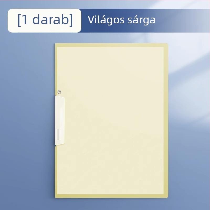 A4-es forgó mappa oldalsó zárással, PP anyagú, átlátszó dokumentum rendező