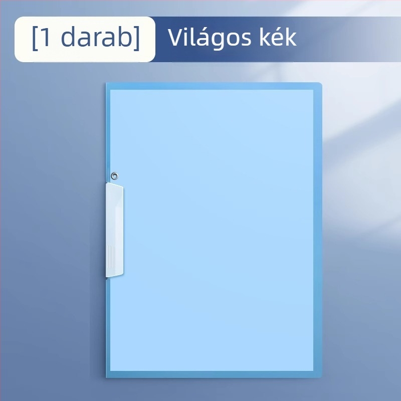 A4-es forgó mappa oldalsó zárással, PP anyagú, átlátszó dokumentum rendező