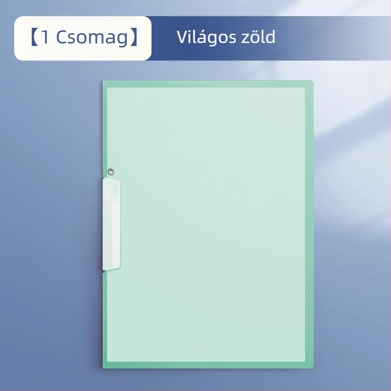 A4-es forgó mappa oldalsó zárással, PP anyagú, átlátszó dokumentum rendező