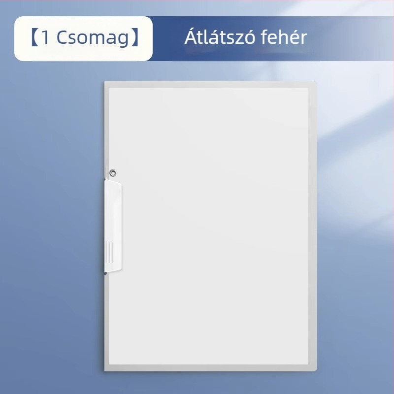 A4-es forgó mappa oldalsó zárással, PP anyagú, átlátszó dokumentum rendező