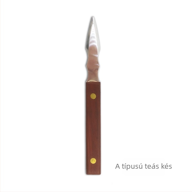 Rozsdamentes acél Pu'er teás kés és teás tű készlet, kézzel készített kiegészítő a teázáshoz, logó nyomtatás lehetséges