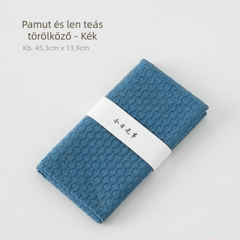 Kínai stílusú vastag pamut-len tea törlő kendő, nedvszívó, kis tea alátét, száraz tea kendő, tisztító kendő, asztalterítő, kézzel készített teaceremónia