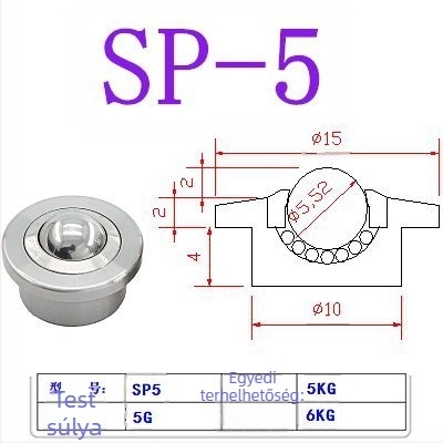 SP Bullseye csapágygolyó lépcsőkkel, nehéz terhelésű golyóscsapágy-készlet SP15 SP25 SP22 SP30, univerzális Bullseye kerék