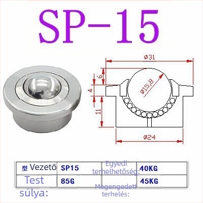 SP Bullseye csapágygolyó lépcsőkkel, nehéz terhelésű golyóscsapágy-készlet SP15 SP25 SP22 SP30, univerzális Bullseye kerék