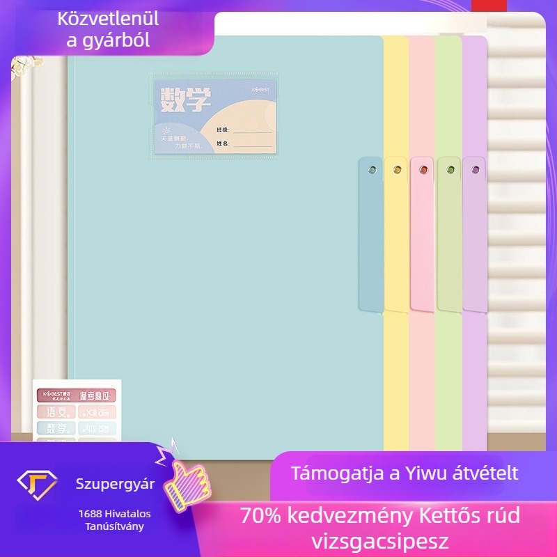 A3 forgó rugós iratrendező, átlátszó, nagy kapacitású, vízálló A4-es dokumentumok tárolására