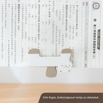 Édes cicás könyvklip, erős könyv tartó, irodai kellékek, mappa fájl, diák irodai klipek, vizsga papírklip, jegyklip