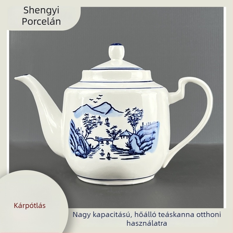Kerámia hőálló teáskanna szűrővel, kínai retro stílus, elérhető kis és nagy méretben