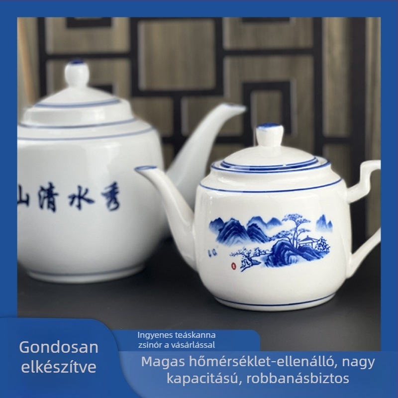 Kerámia hőálló teáskanna szűrővel, kínai retro stílus, elérhető kis és nagy méretben