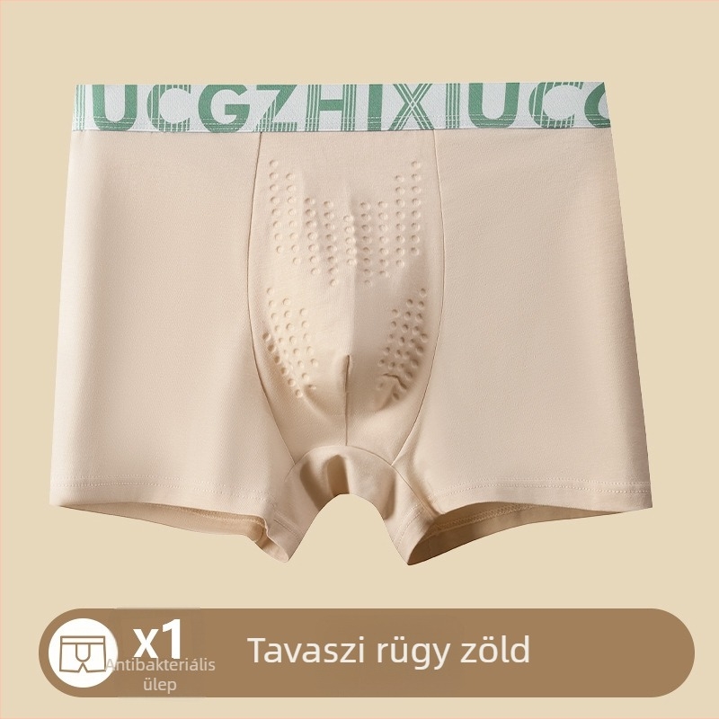 10A antibakteriális férfi alsónemű, lélegző, gyorsan száradó, sportos, 100% pamut, Cordyceps ápolás, ajándékdoboza
