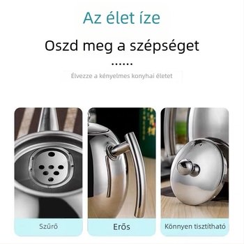 Rozsdamentes acél teáskanna szűrővel hideg vízhez, szállodai és éttermi használatra